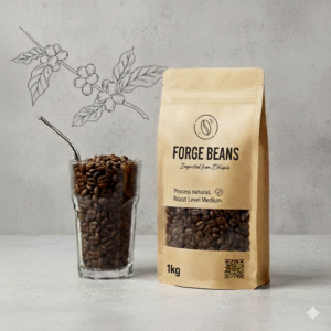 Forge (Ethiopia 100% Arabica) - Medium Roast - Coffee Beans -1 KG