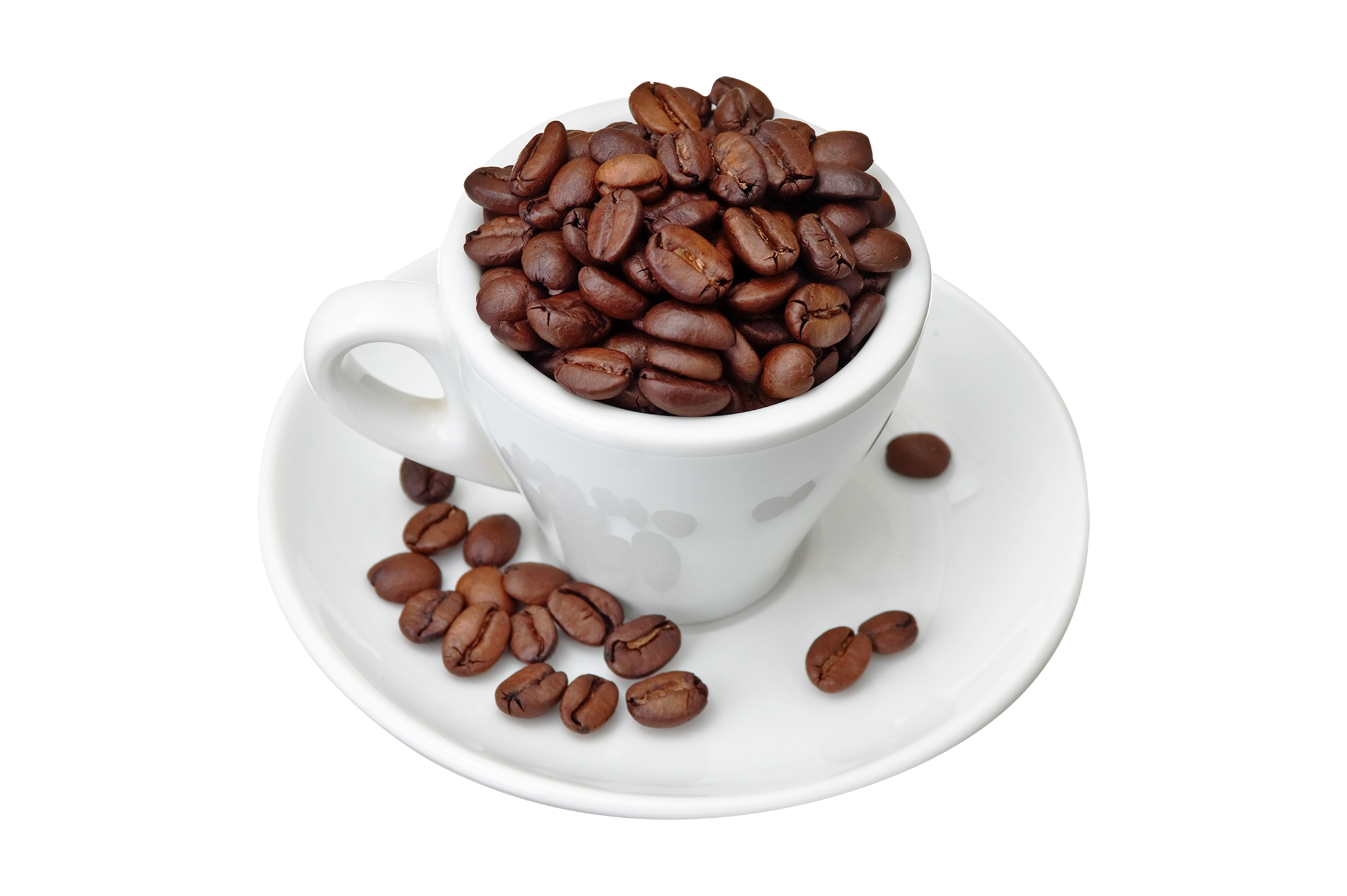 Coffee-beans-in-cup-isolated-on-transparent-background-PNG