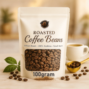 Ethiopian Arabica Coffee Beans – Medium Roast | Single Origin | 100g